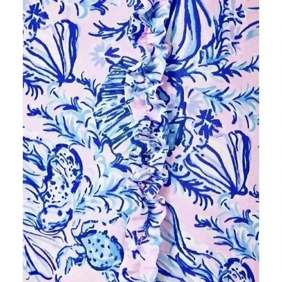 Lilly Pulitzer Mini Dress Romper Floral Magnolia Lilac One Piece Zenon 00 XS XXS - Picture 11 of 16